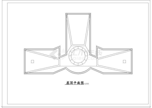 某地区的学校行政大楼建筑规划详细图纸-图一