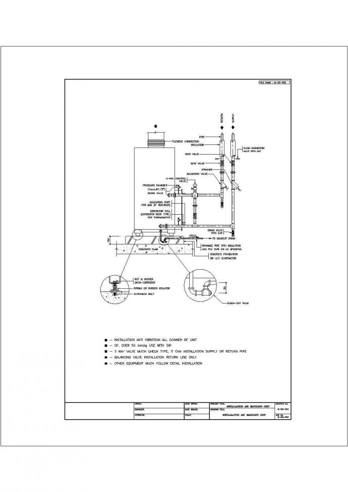 某生产车间空调机组配管详图（含效果图）_图1