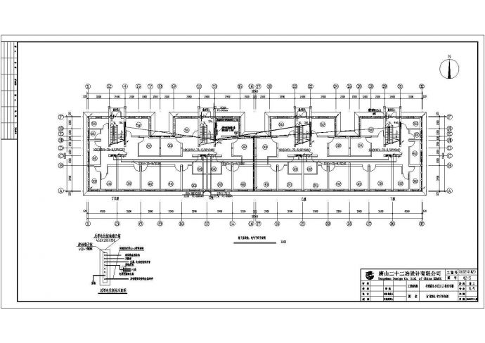亿顺食品厂食堂和宿舍二层楼电气设计图_图1