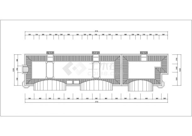 沈阳市某小区6层砖混结构住宅楼建筑布置参考CAD图纸-图一