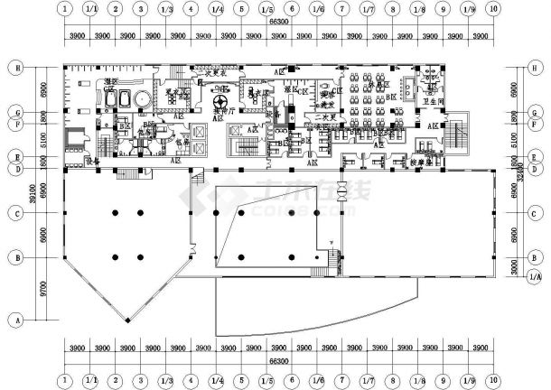 某城市星级酒店建筑工程方案设计全套施工图（含效果图及相关资料说明）-图一