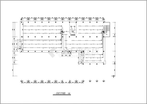 某经典住宅楼CAD电气设计图系统图施工图-图二