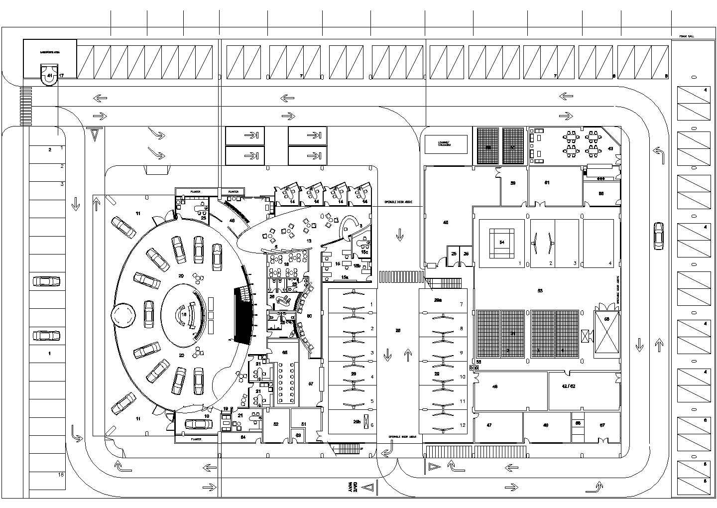 某汽车展厅电气CAD设计施工图