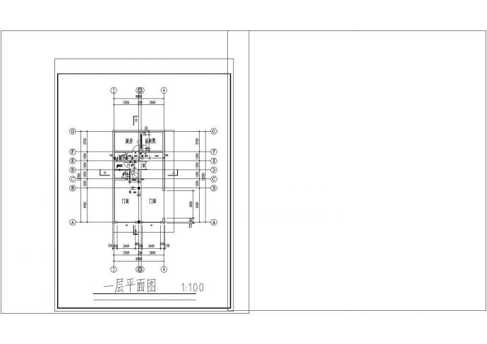 2层新农村商住楼房建筑CAD图纸设计_图1
