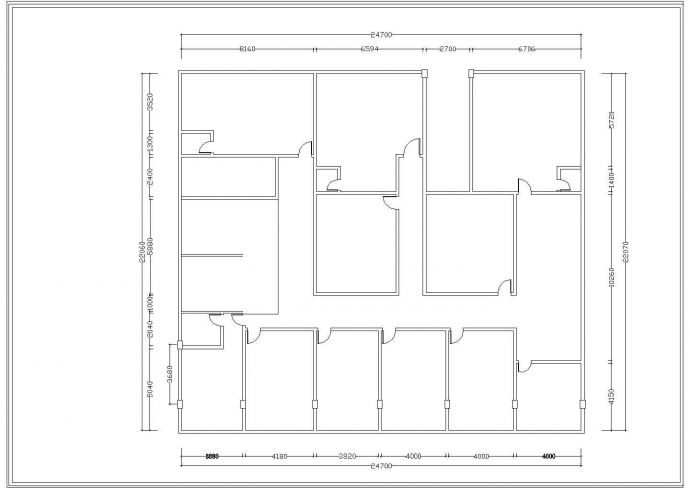 某私人会所室内精装修平面设计cad施工图纸_图1