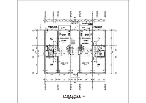 慈溪市某新建小区热门户型设计CAD图纸（4张）-图一