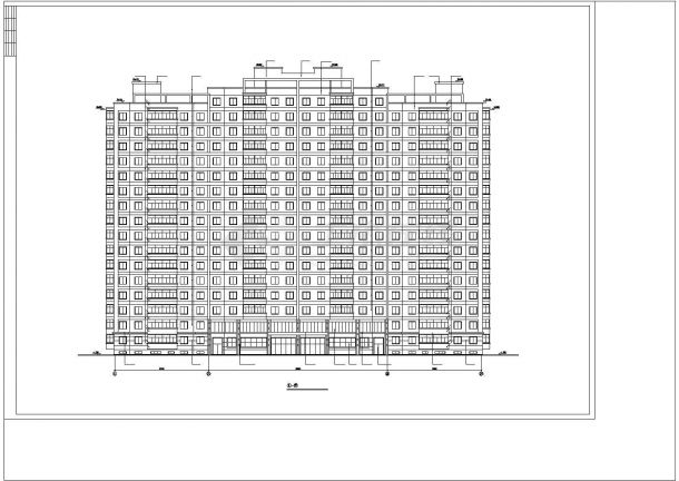 某城市混合结构地下一层地上十七层住宅小区建筑设计全套CAD图（含造价表及室内装修表）-图一
