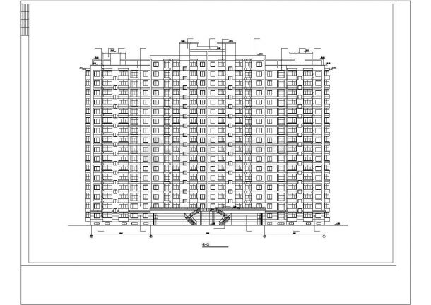 某城市混合结构地下一层地上十七层住宅小区建筑设计全套CAD图（含造价表及室内装修表）-图二