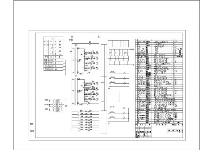 北宁市某路路灯系统图及其接线图平面cad图纸，共一份图纸_图1