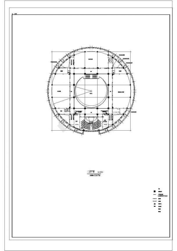 9598平米地下1地上3层广东省博物馆建筑方案设计图-图一