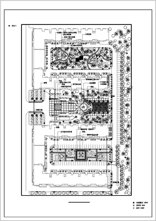 开原市某地小区电路设计方案cad图纸，共一份资料-图一