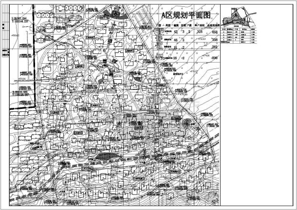 某地高速综合服务区控制性详细规划cad图纸（含C、D区规划平面图）-图二