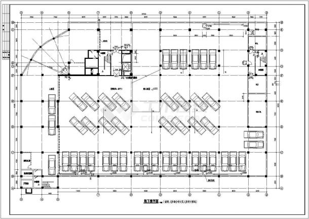 某大型6层框架结构商住楼平立剖面设计CAD图纸（含总图）-图一