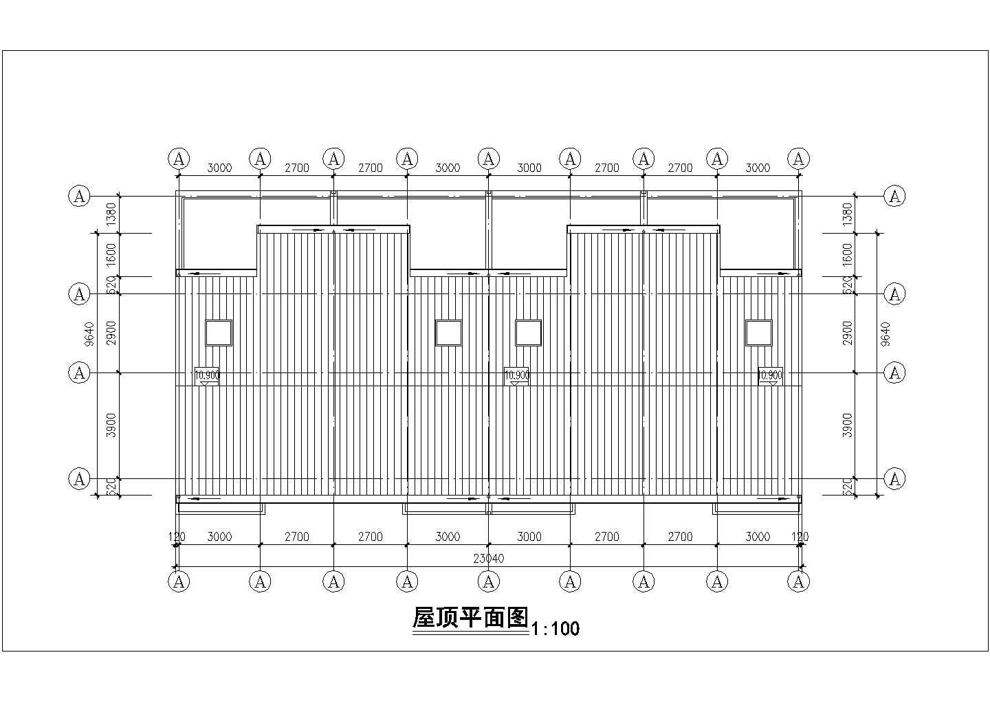 滁州市某小区3层砖混结构住宅楼设计CAD图纸（含车库和夹层）