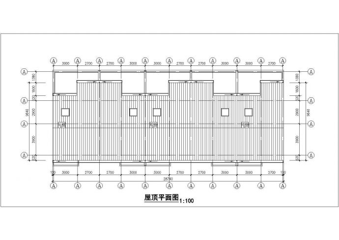某4层砖混结构民居住宅楼平立剖面设计CAD图纸（底层车库）_图1