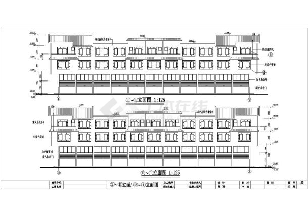 某城市商贸市场地上住宅楼建筑工程设计cad图（含门窗表及设计说明）-图一