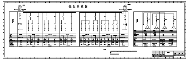 某企业变电站高低压全套系统设计cad图纸-图二