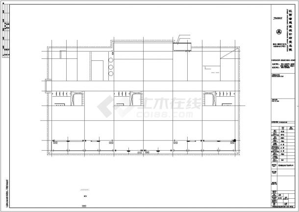 星洲湾小区三层框架结构幼儿园建筑设计cad全套施工图（甲级院设计）-图二