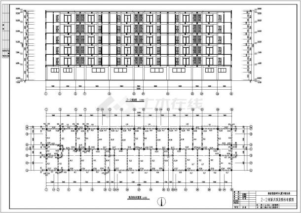 某3694平米六层商住楼建筑结构毕业设计图纸（含计算书）-图一