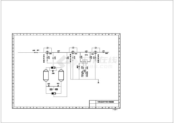 某汽车厂锅炉供暖系统图（含效果图）-图二