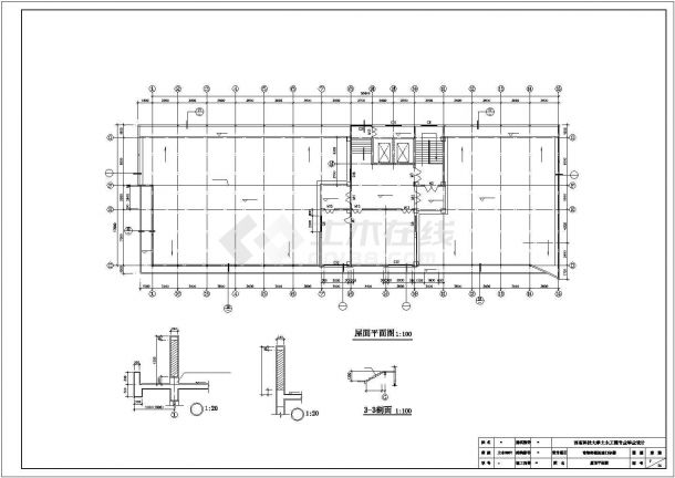 青岛市某儿童医院6200平米5层框架结构门诊楼建筑设计CAD图纸-图二