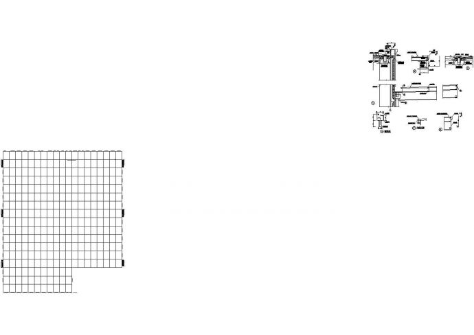焊装车间屋面排水设施节点CAD施工图设计_图1