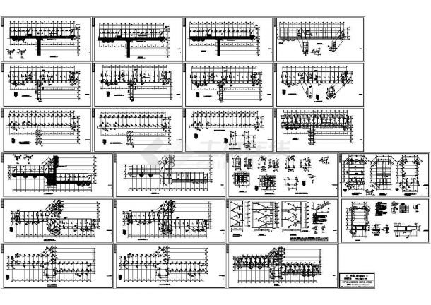 某多层框架结构教学楼设计cad全套结构施工图（甲级院设计，23张图）-图一