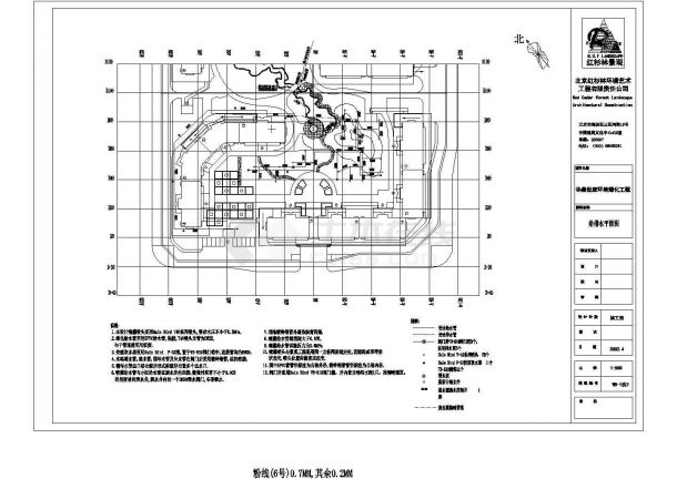 北京某地华鼎世家全套景观设计施工cad图（0204北京红杉林）-图一