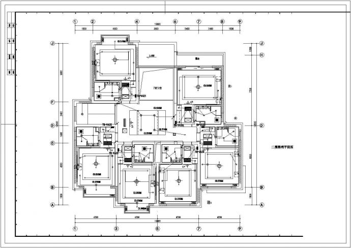 某局接待室电气设计CAD施工图纸_图1