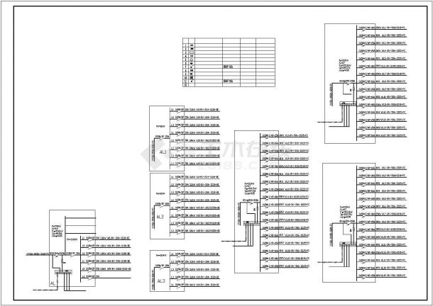 某木业厂房电气设计CAD平面图大样图施工图纸-图一