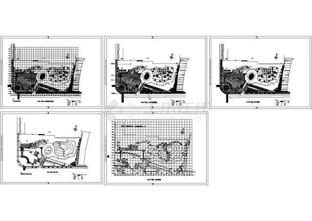 中心广场景观设计平面CAD图纸设计-图二