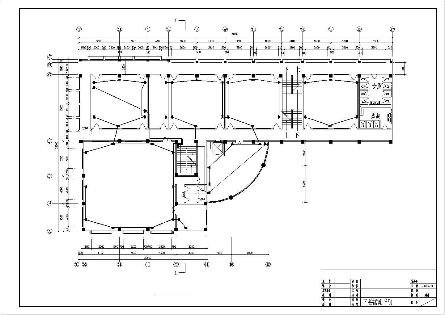 某体育馆电气设计CAD平面图大样图施工图纸