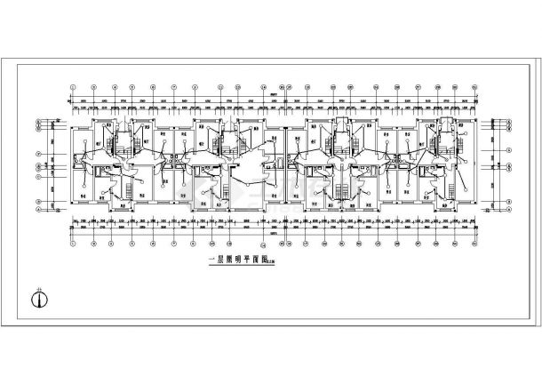 某五层住宅楼cad电气施工图-图二