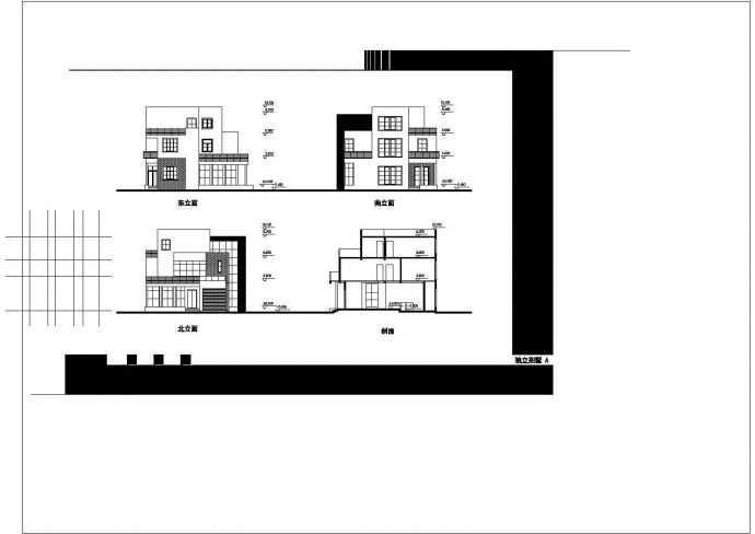 3层317.8平米别墅建筑cad图纸设计_图1