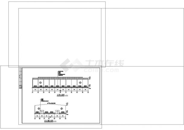 厂房设计_24m跨钢结构厂房结构施工CAD图纸设计-图二
