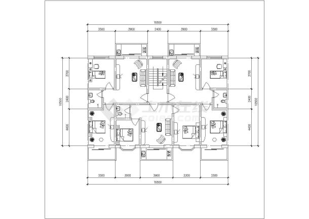 衡阳市某新建小区60-140平米的平面户型设计CAD图纸（共46张）-图一