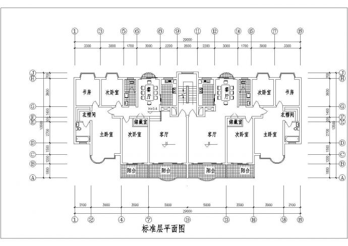 宁波市某在建小区热门的预售户型设计CAD图纸（共9张）_图1