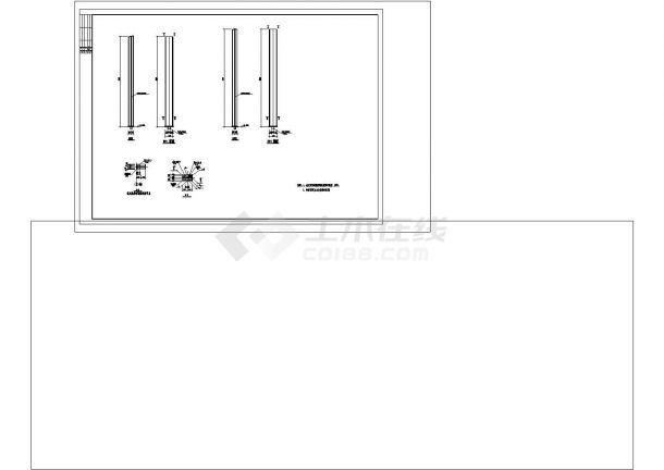 厂房设计_24m跨单层门式刚架钢结构厂房结施CAD图纸设计-图一