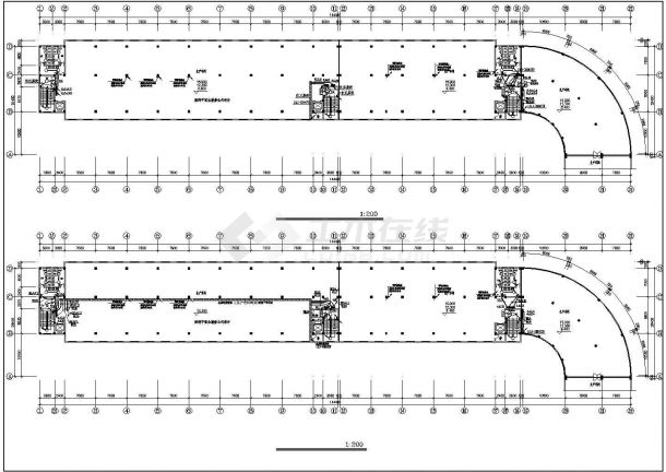 园区综合楼电气设计CAD平面图大样图施工图纸-图二