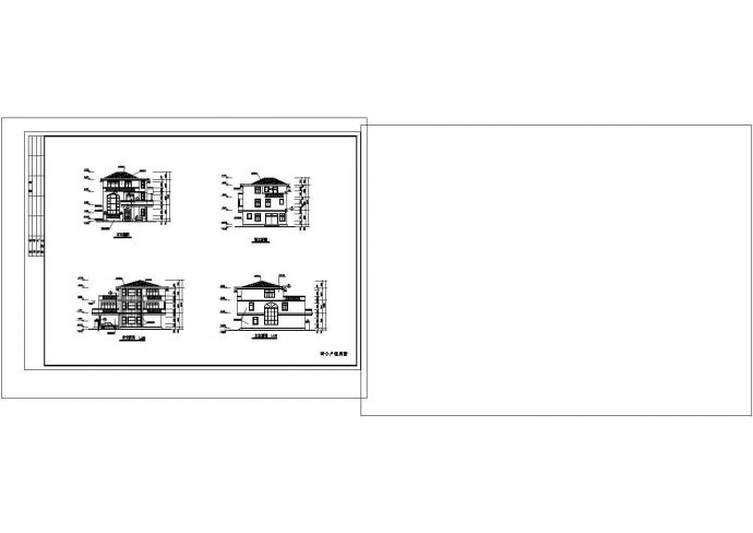 3层别墅cad建筑图纸设计_图1