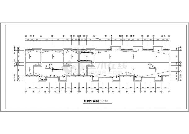 重庆市某小区5500平米六层框混结构民居住宅楼全套建筑设计CAD图纸-图一
