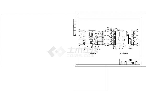 3层306.23平米别墅建筑施工CAD图纸设计-图一