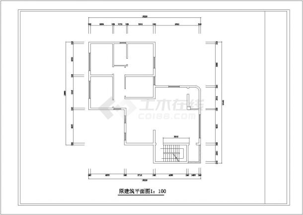 某住宅楼房室内装修设计cad施工图-图一