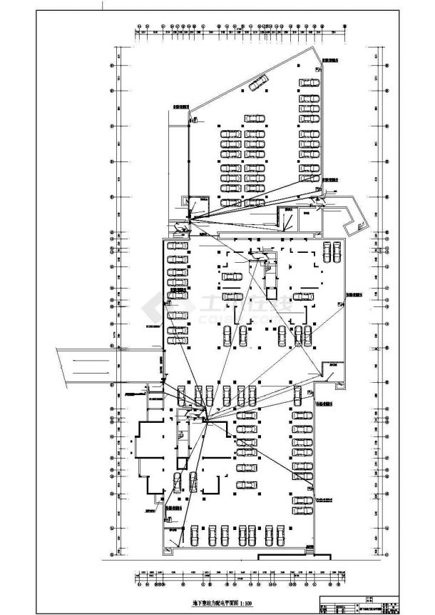 河南省某工程平面图电气设计CAD完整详细-图二