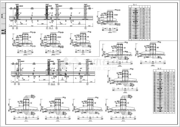 某四层框架结构综合楼全套施工CAD图纸-图二