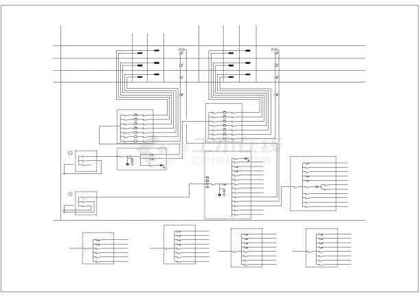 某高档住宅强电平面图电气设计CAD完整详细-图一