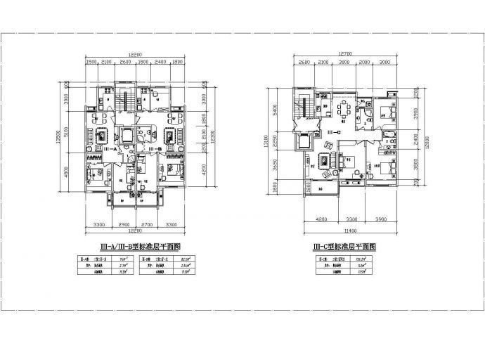 滦州市某在建小区热门的在售户型设计CAD图纸（16张）_图1