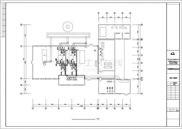 某燃油锅炉房平面图电气设计CAD完整详细-图二