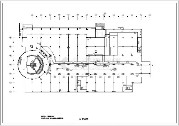 某商场公共空间电气设计CAD图纸内含电气施工说明-图一
