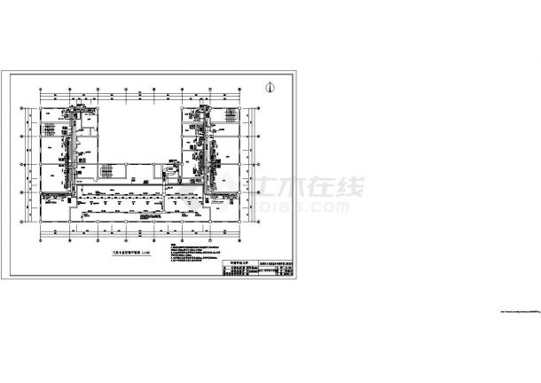 办公楼设计_湖州市某市政单位11层办公楼空调工程设计CAD图纸-图二